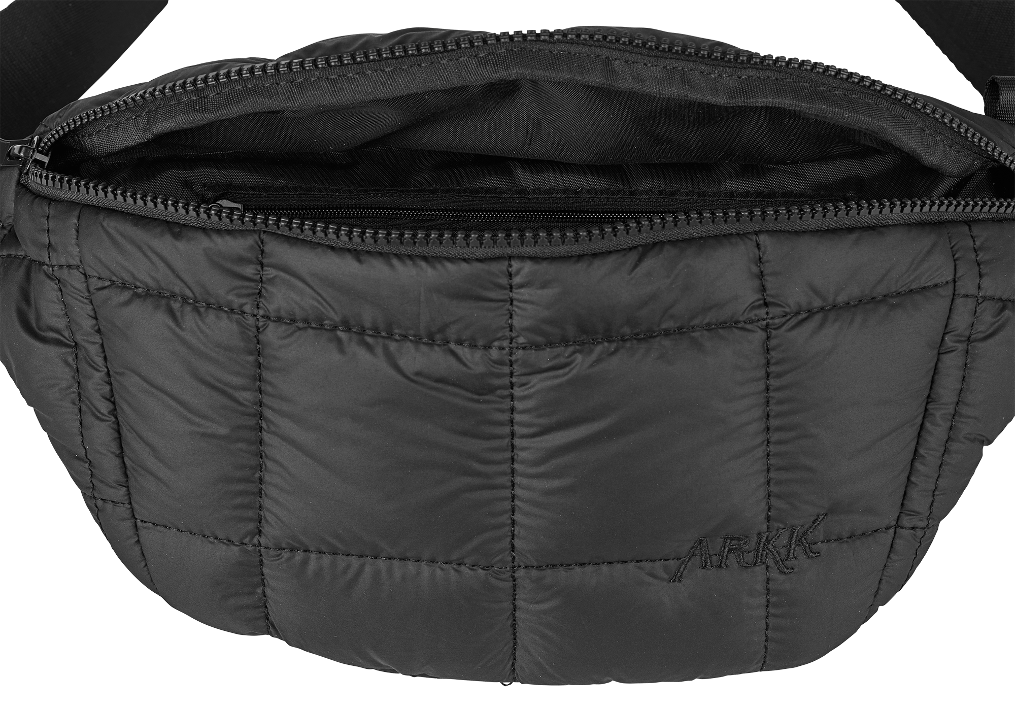 ARKK Accessories ARKK Padded Logo Bumbag | Black Bumbag